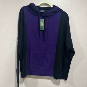 Ralph Lauren Kangaroo Pouch Drawstring Hood Sweater New $110